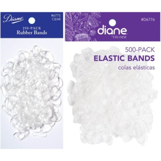 Diane Head & Pony Tail Holders, Soft, Clear