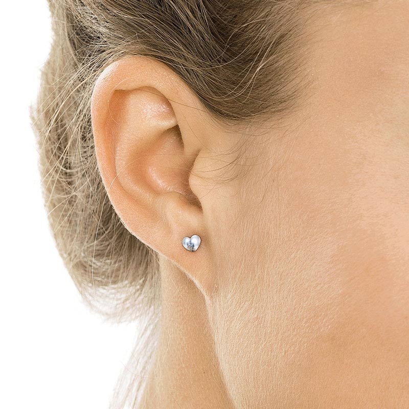 Blomdahl Titanium Earrings - Heart Gold - Image 3