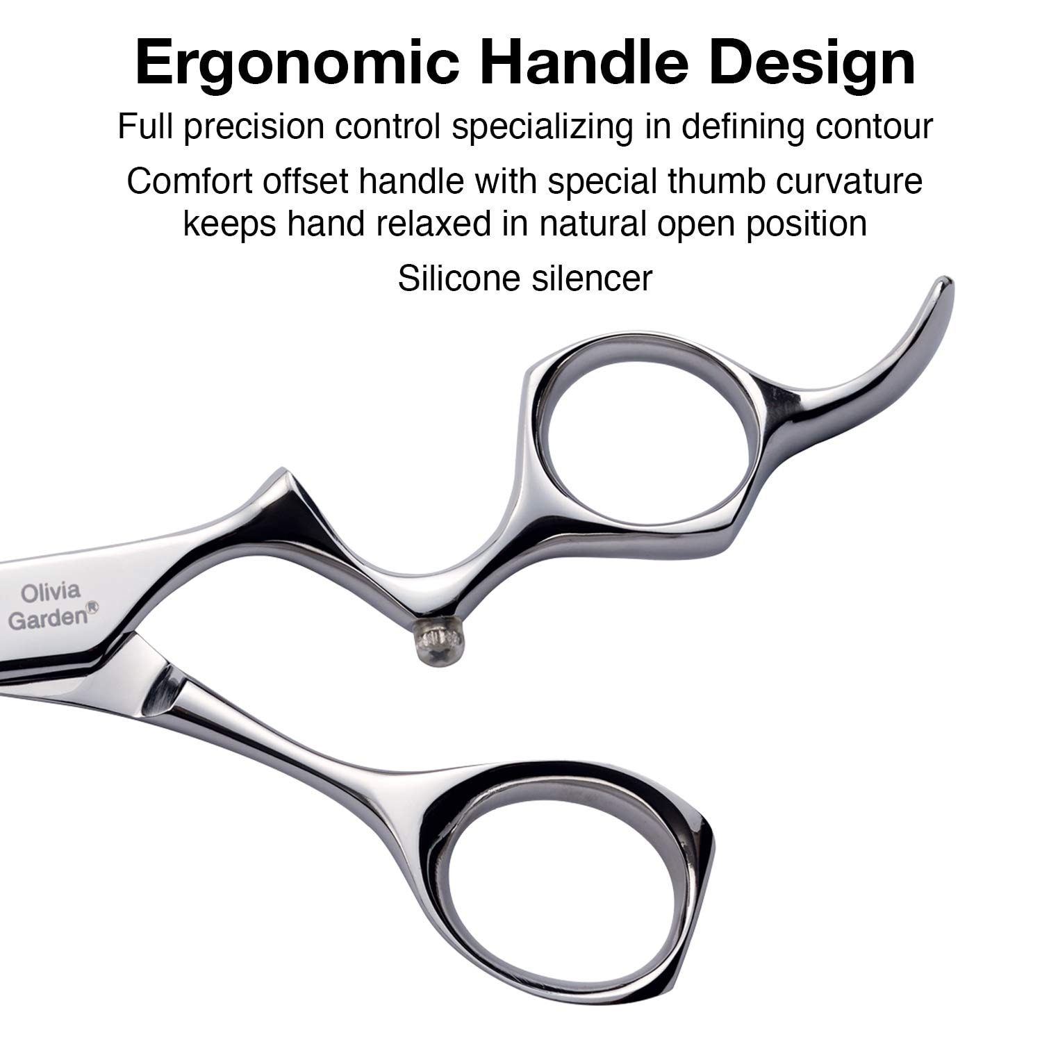 Olivia Garden PrecisionCut Offset Set: Scissor, Razor & Case - Image 4