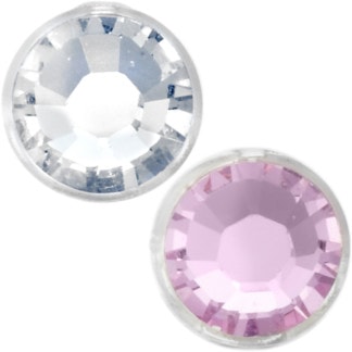 Blomdahl Natural Titanium Navel - Swarovski Crystals