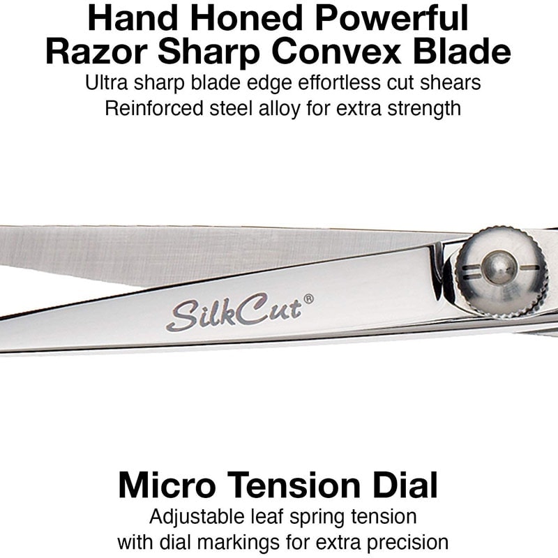 Olivia Garden SilkCut Offset Oasis Collection: Scissor (5.0 inch), Thinner (6.0 inch) & Case - Image 5
