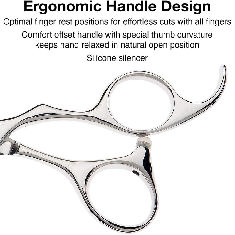 Olivia Garden SilkCut Offset Oasis Collection: Scissor (5.0 inch), Thinner (6.0 inch) & Case - Image 6