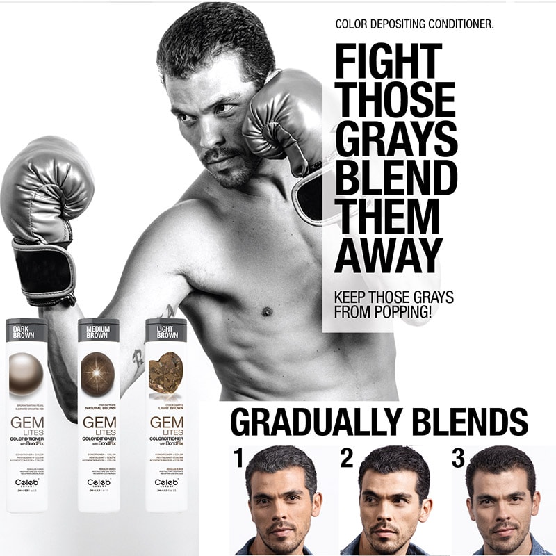 Celeb Luxury Gem Lites Colorditioner with BondFix, Star Sapphire Natural Brown, 244ml - Image 6