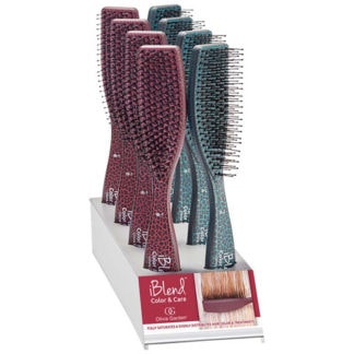 Olivia Garden iBlend Colour & Care Brush Display: 8 Brushes & Stand