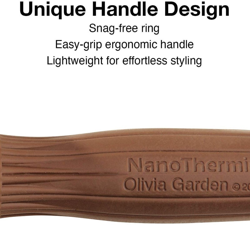 Olivia Garden NanoThermic Ceramic + Ion Breast Cancer Awareness Dark & Light Pink Glitter Brush Set: 4 Brushes - Image 5