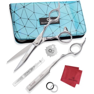 Olivia Garden DryCutPRO Offset Scissor with Case & Sleek Razor
