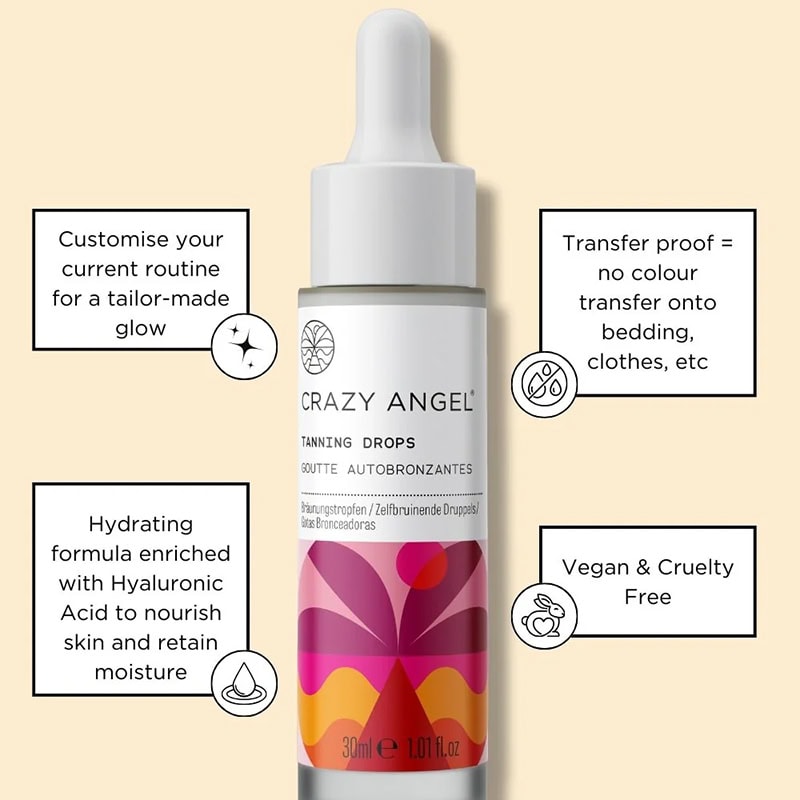 Crazy Angel Tanning Drops, 30ml - Image 2