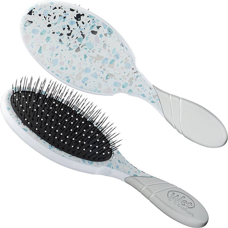 WetBrush Pro Detangler & Flex Dry Terrazzo Glam Kit, 2 Brushes & Scrunchie - Image 2