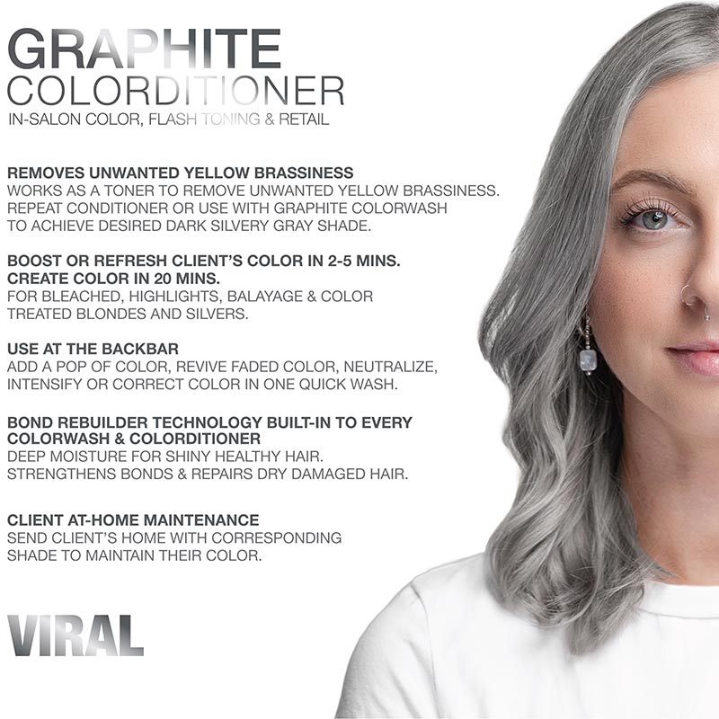 Celeb Luxury Viral Hybrid Toner Colorditioner with BondFix, Graphite, 244ml - Image 2