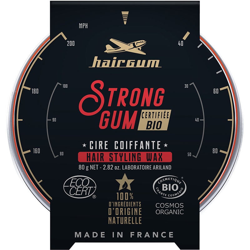 Hairgum Strong Gum Hair Styling Wax Certified Organic, 80g - Image 2