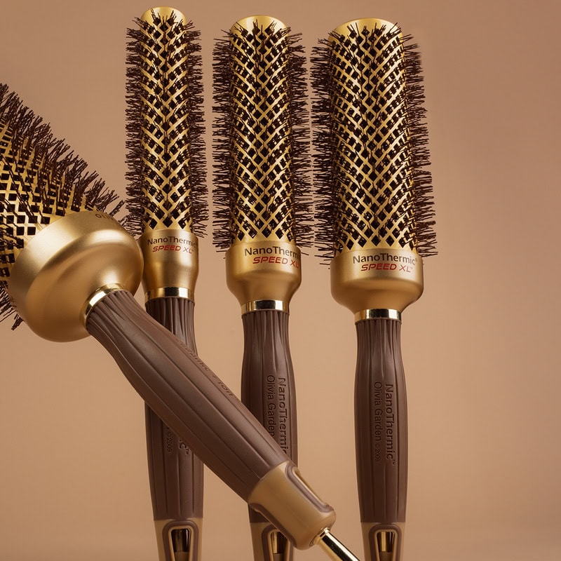 Olivia Garden NanoThermic Ceramic + Ion Speed XL Long Barrel Brush Displays & Stands - Image 9
