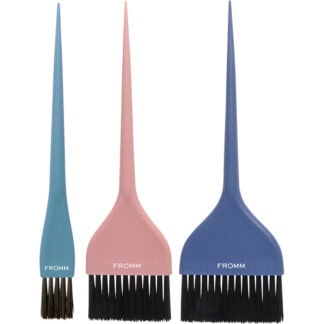 Fromm Soft Pastel Tint Brushes Combo, Tapered Tips, Assorted Sizes, 3/Pack