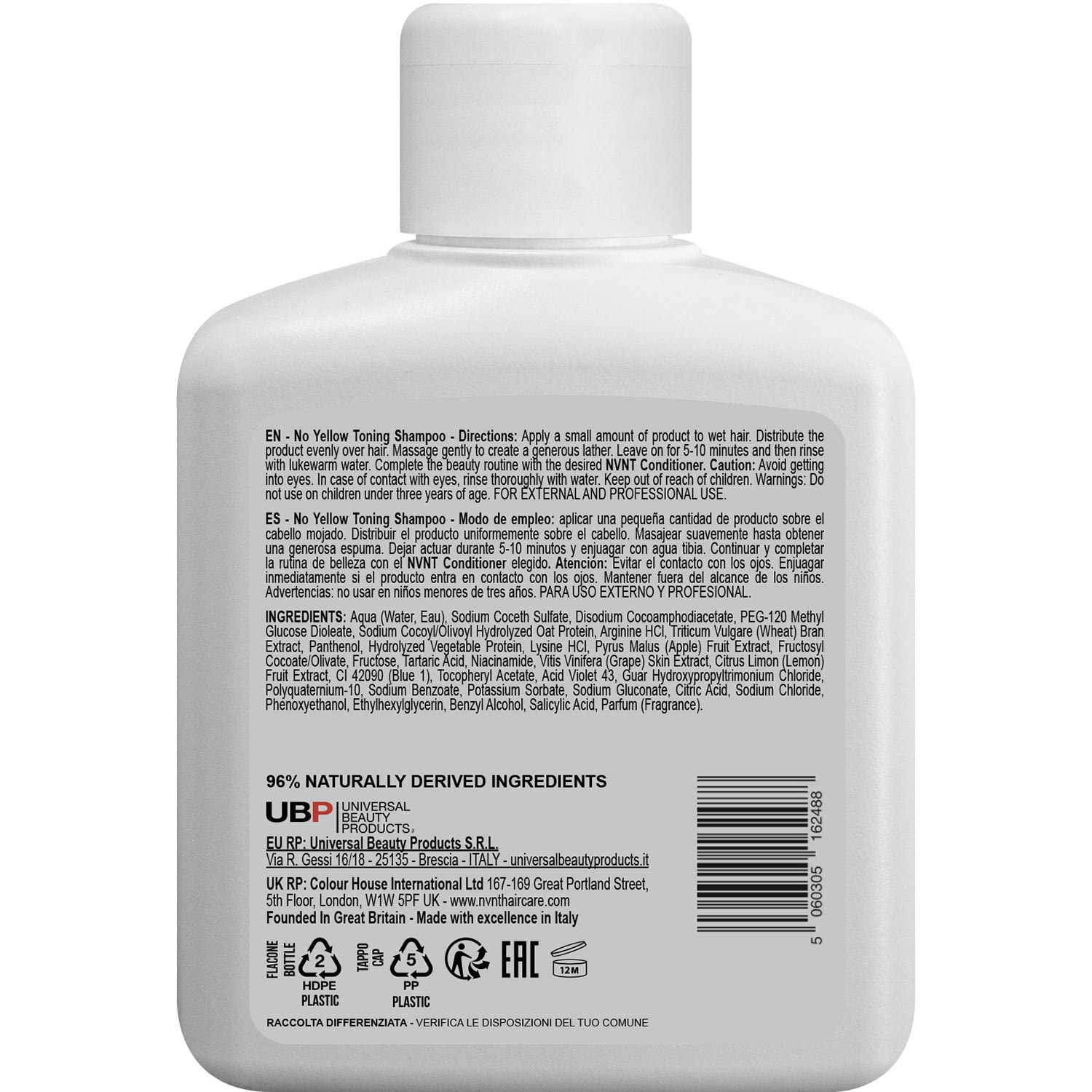 NVNT No Yellow Toning Shampoo - Image 2