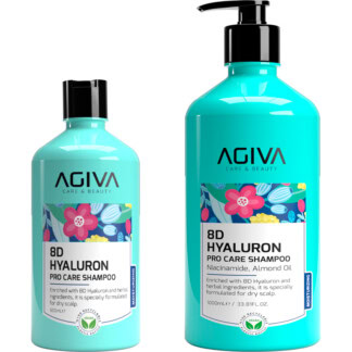 Agiva 8D Hyaluron Pro Care Shampoo for Dry, Weak & Brittle Hair