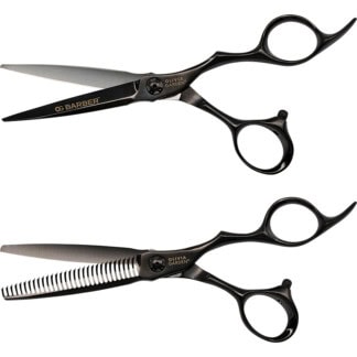 Olivia Garden OG Barber Black Titanium Coating Offset