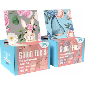 Salon Fuels Pop Up & Pre-Cut Embossed Pattern Salon Foil, 500 Sheets, 12.7 x 27.3cm