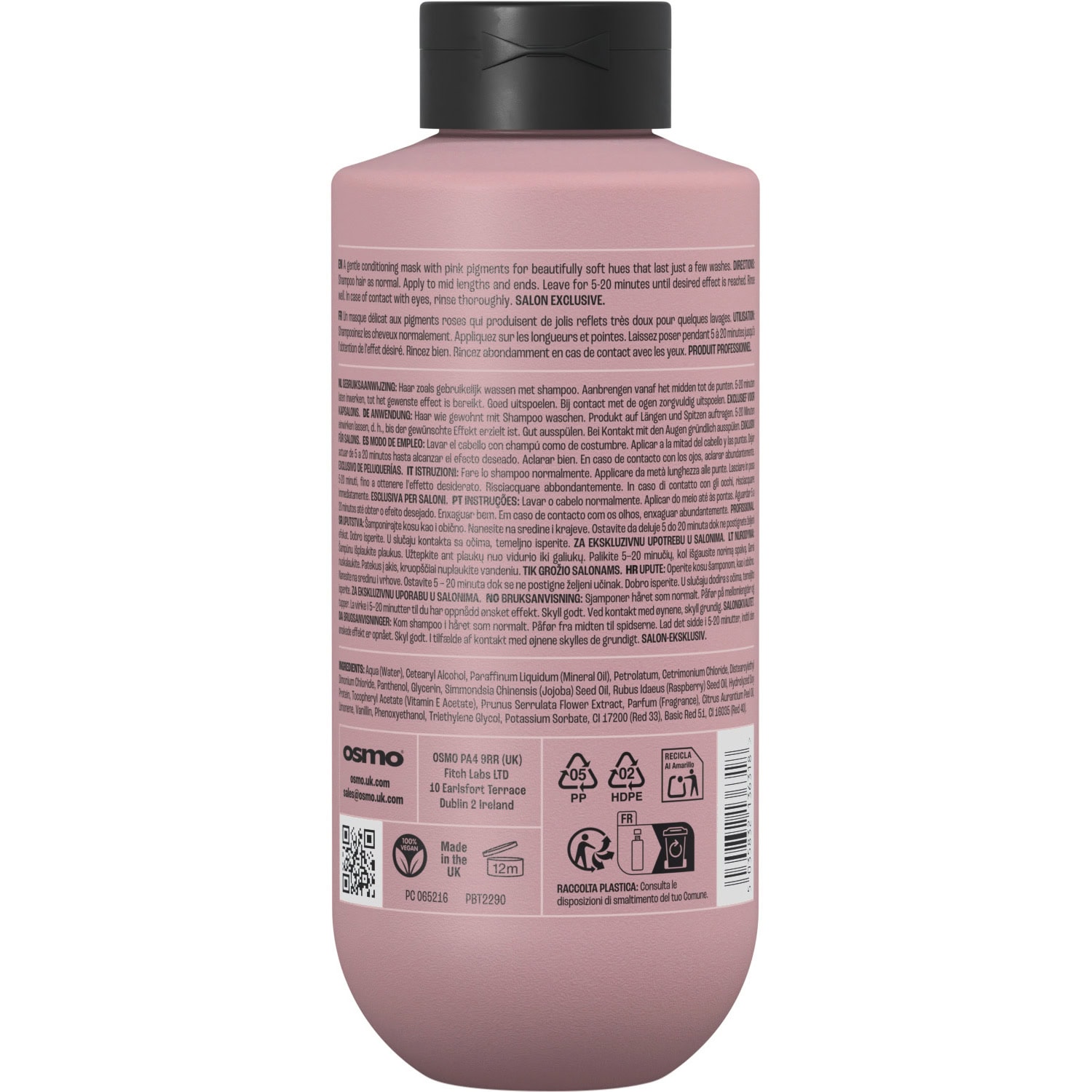 OSMO Pink Soda Colour Enhancing Banded Pack Duo Shampoo & Mask (2 x 1 Litre) - Image 5