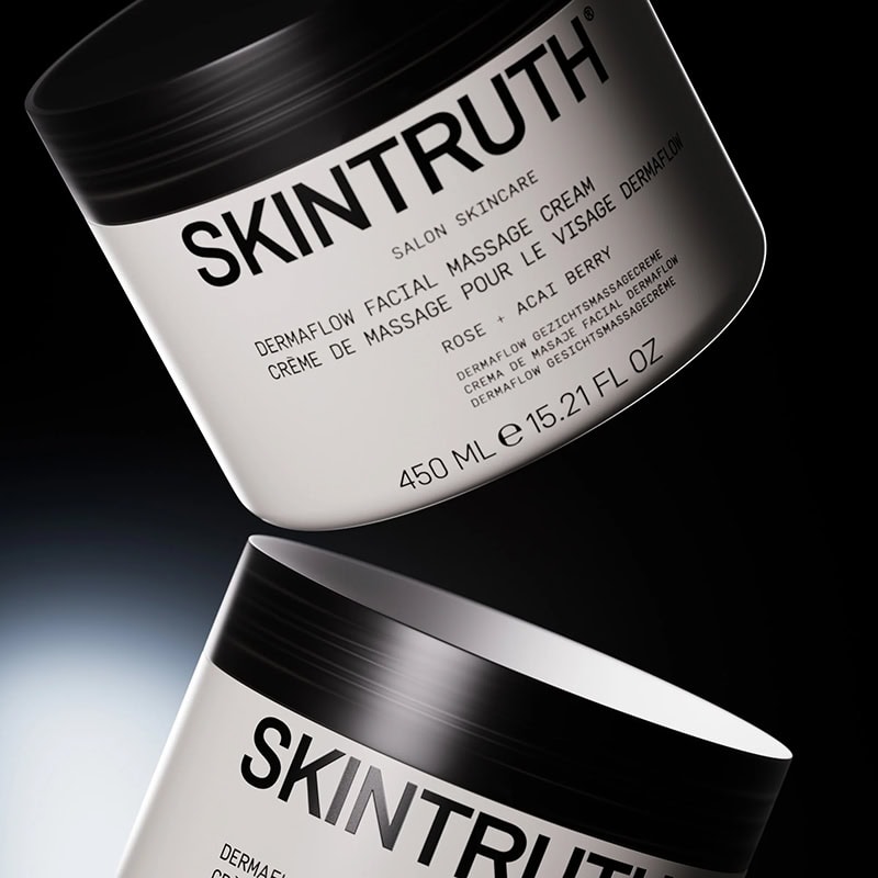 Skintruth Massaging Dermaflow Facial Massage Cream with Rose & Acai Berry, 450ml - Image 2