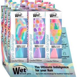 WetBrush Pro Detangler Sugar Rush Display: 9 Brushes