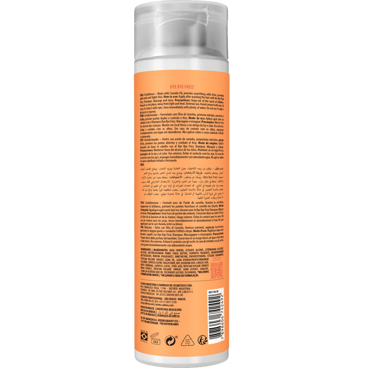 Cadiveu Essentials Bye Bye Frizz Conditioner, 250ml - Image 4