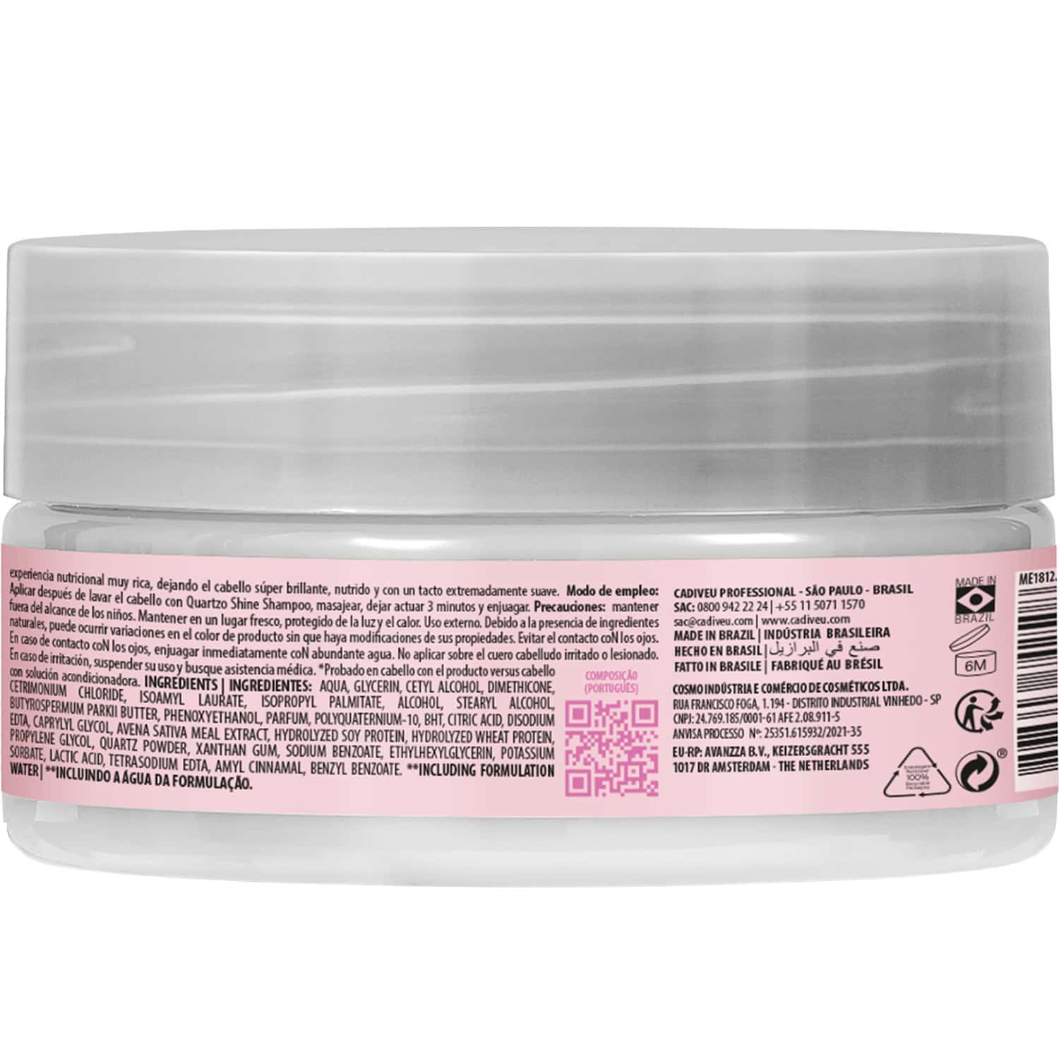 Cadiveu Essentials Quartzo Shine Mask, 200ml - Image 2