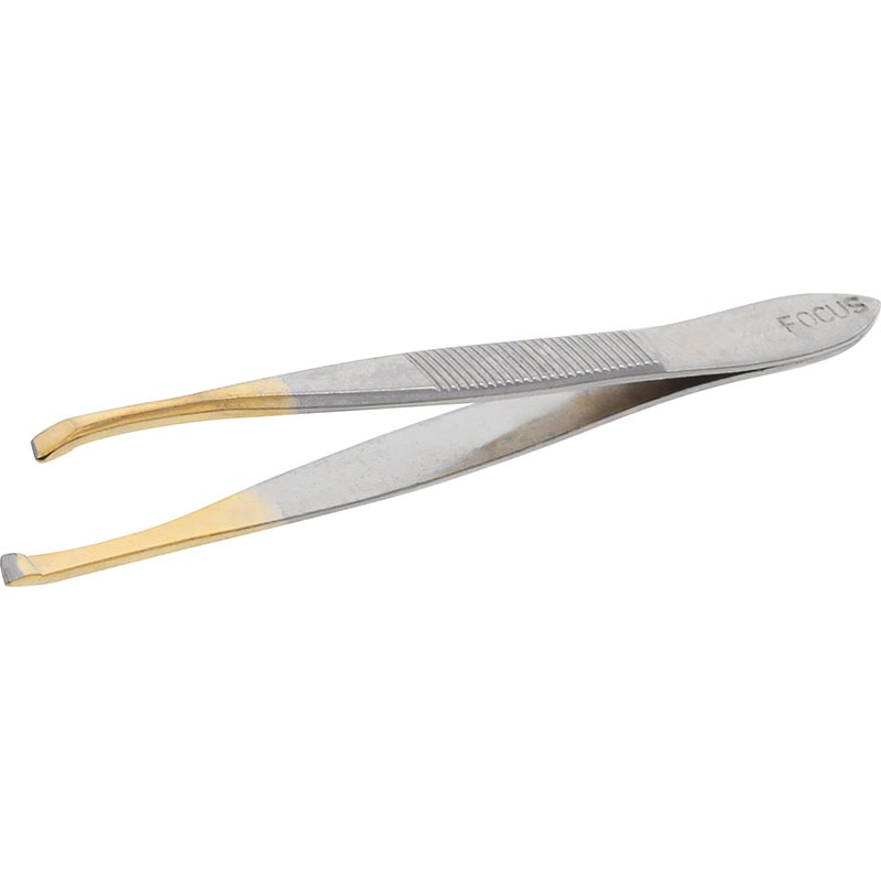 Cumbo Professional Gold Point Slant End Tweezer